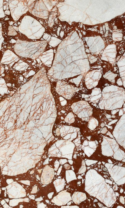Red marble and dramatic marble slab