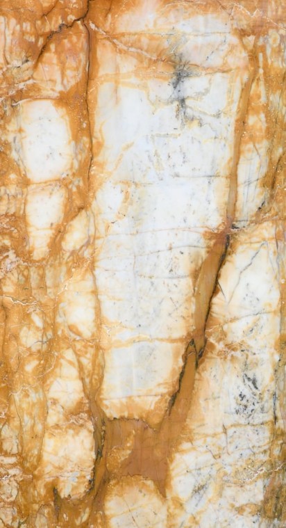 Beige and yellow marble slab