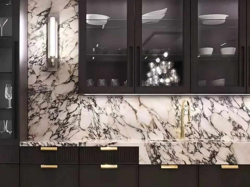 Calacatta Viola Bvlgari Marble Kitchen Calacatta Viola Bvlgari Marble used in a luxury kitchen