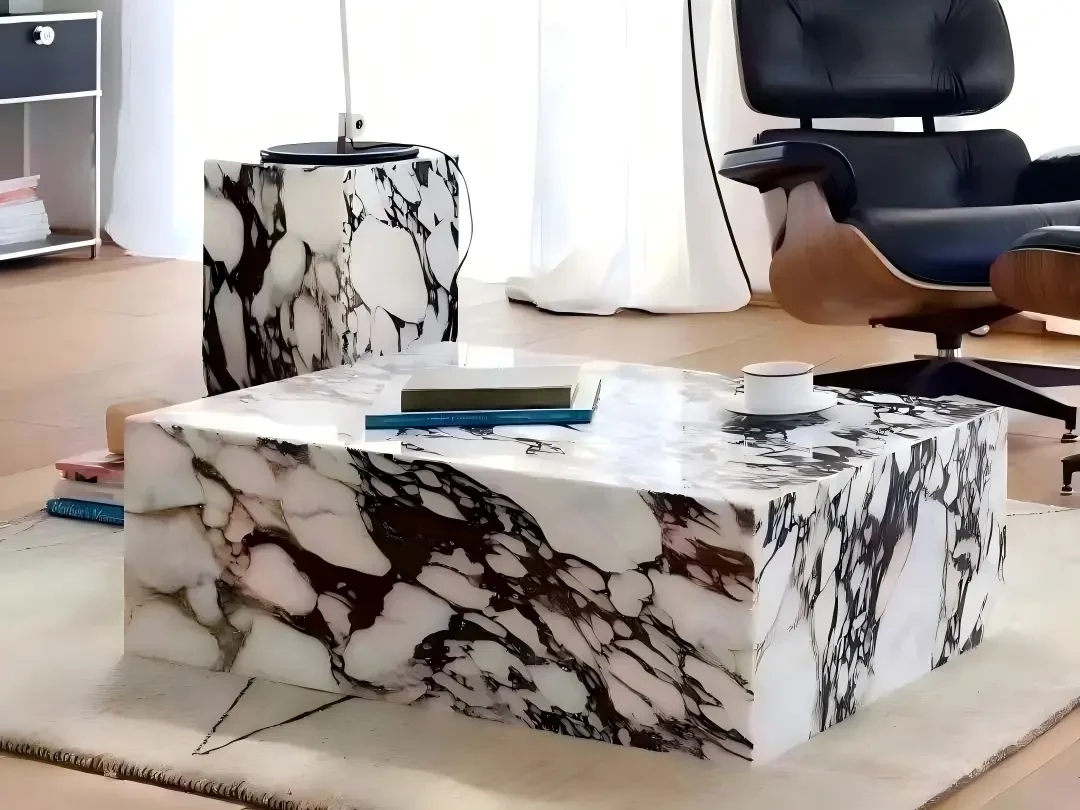 Calacatta Viola Bvlgari Marble Coffee Table Calacatta Viola Bvlgari Marble coffee table in a luxury interior