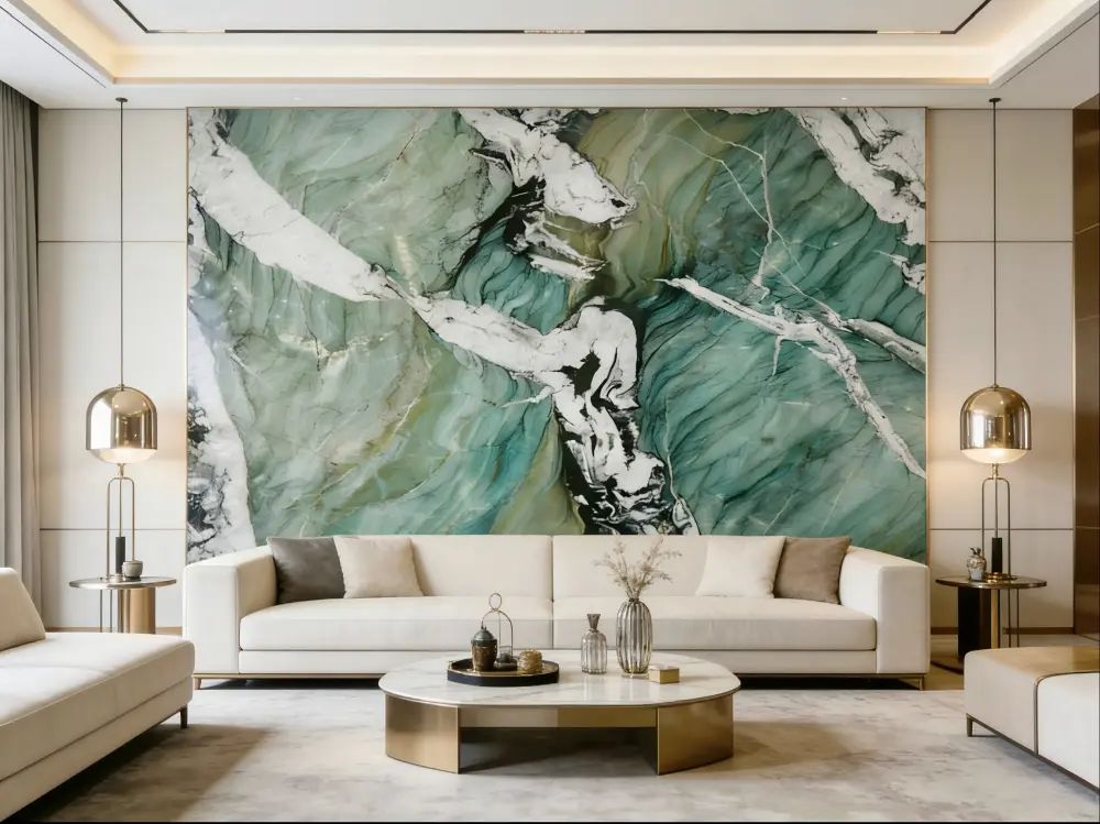 Cristallo Fuchsite Quartzite Feature Wall Cristallo Fuchsite Quartzite Feature Wall