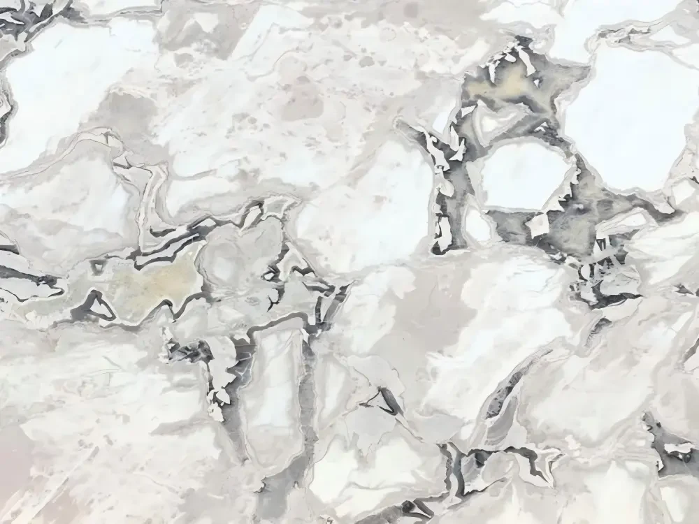 Fendi White Marble white grey surface with bold dark graphic veining