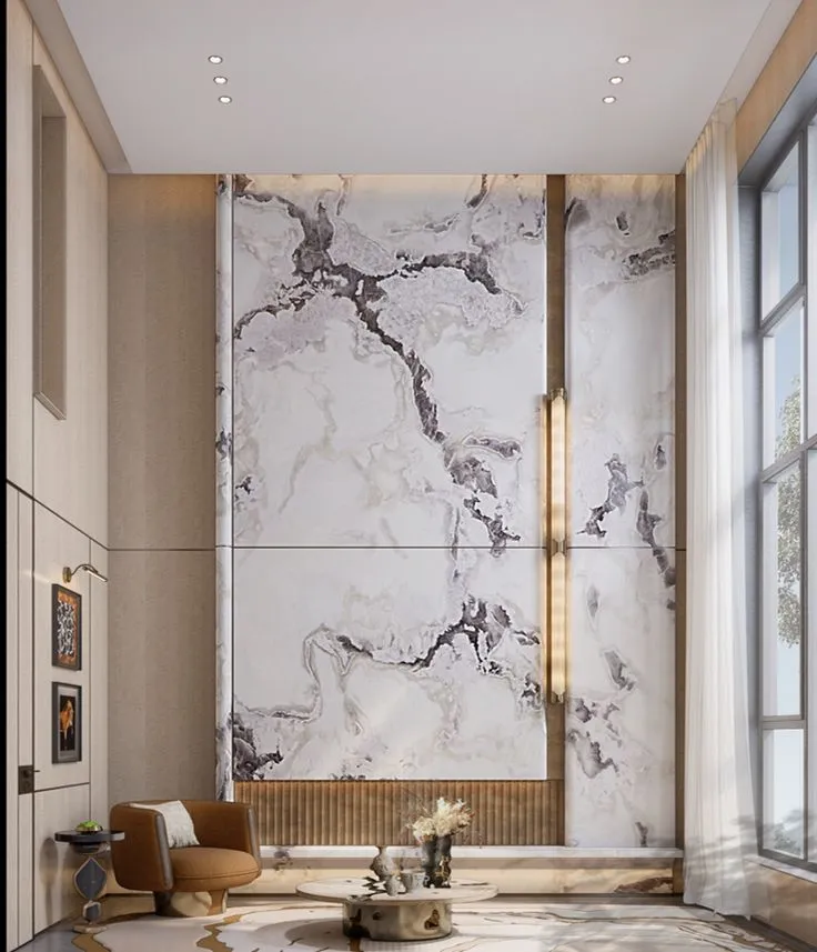 Custom natural stone fabrication for luxury commercial project