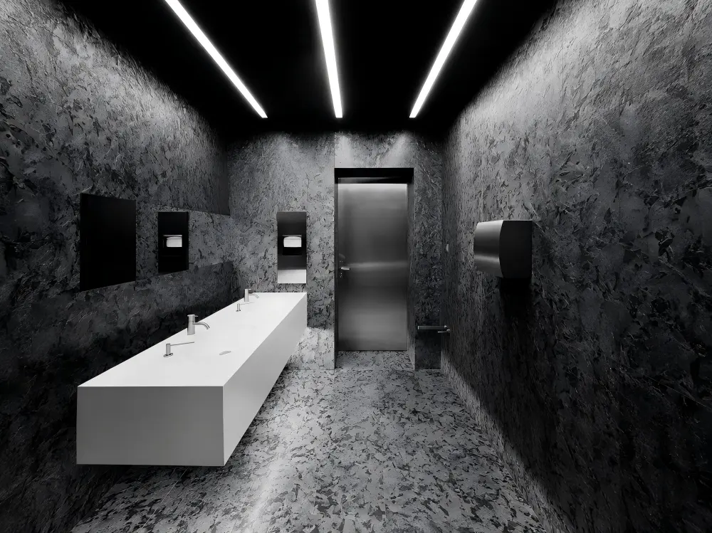 Matrix Black Granite Bathroom Floor and Wall Matrix Black Granite Bathroom Floor and Wall