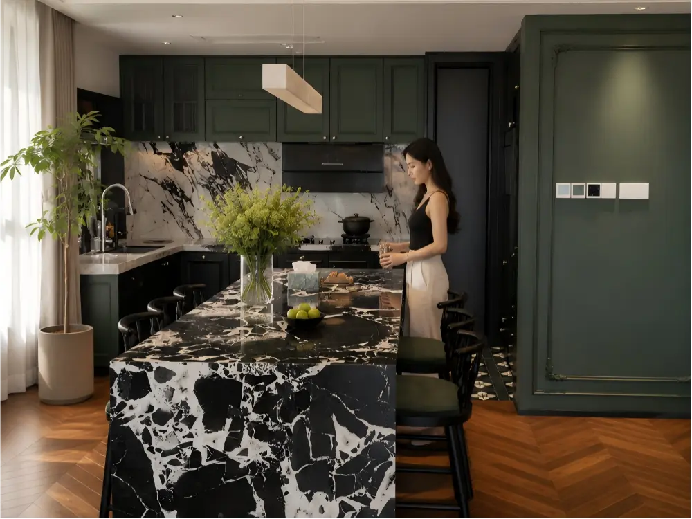 Noir Grand Antique Marble Countertop Noir Grand Antique Marble Countertop