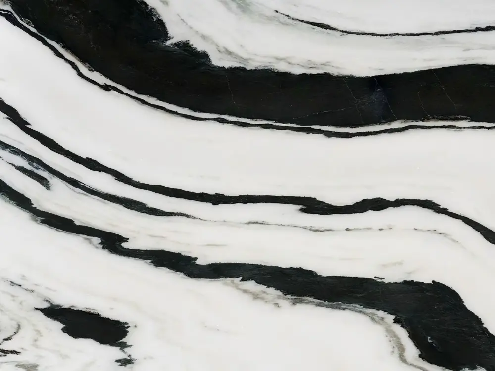 Panda White Marble Detail