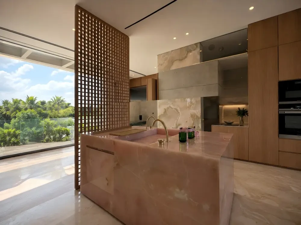 Pink Onyx Countertop Pink Onyx countertop