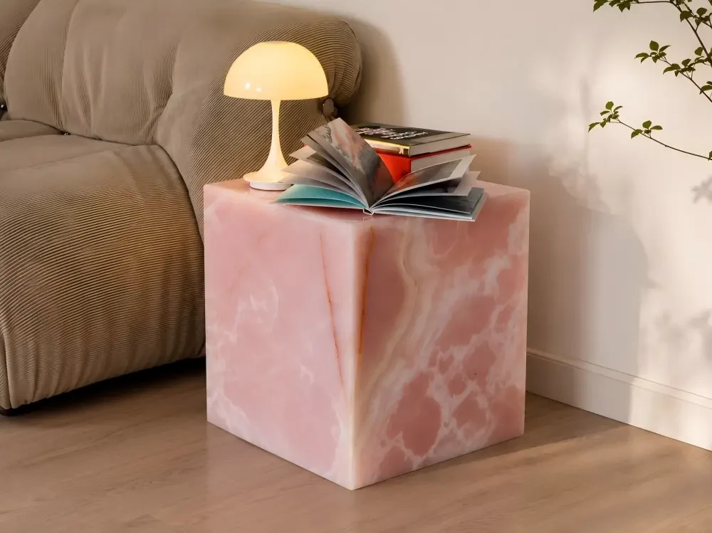 Pink Onyx Side Desk Pink Onyx side desk