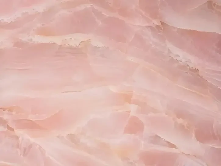 Pink Onyx blush crystalline detail