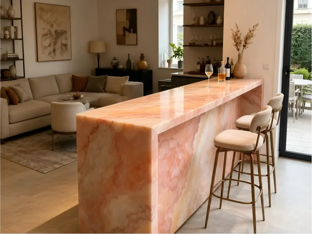 Pink Onyx Waterfall Island Pink Onyx waterfall island