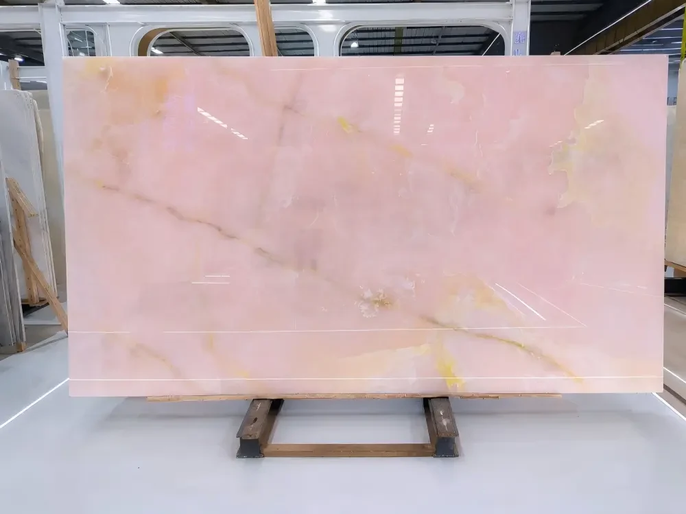 Pink Onyx Full Slab Pink Onyx full slab