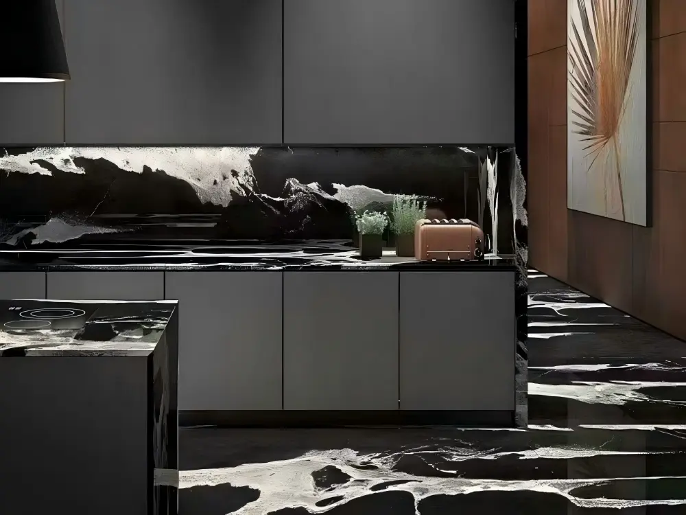 Python Black Granite Kitchen Countertop Python Black Granite Kitchen Countertop