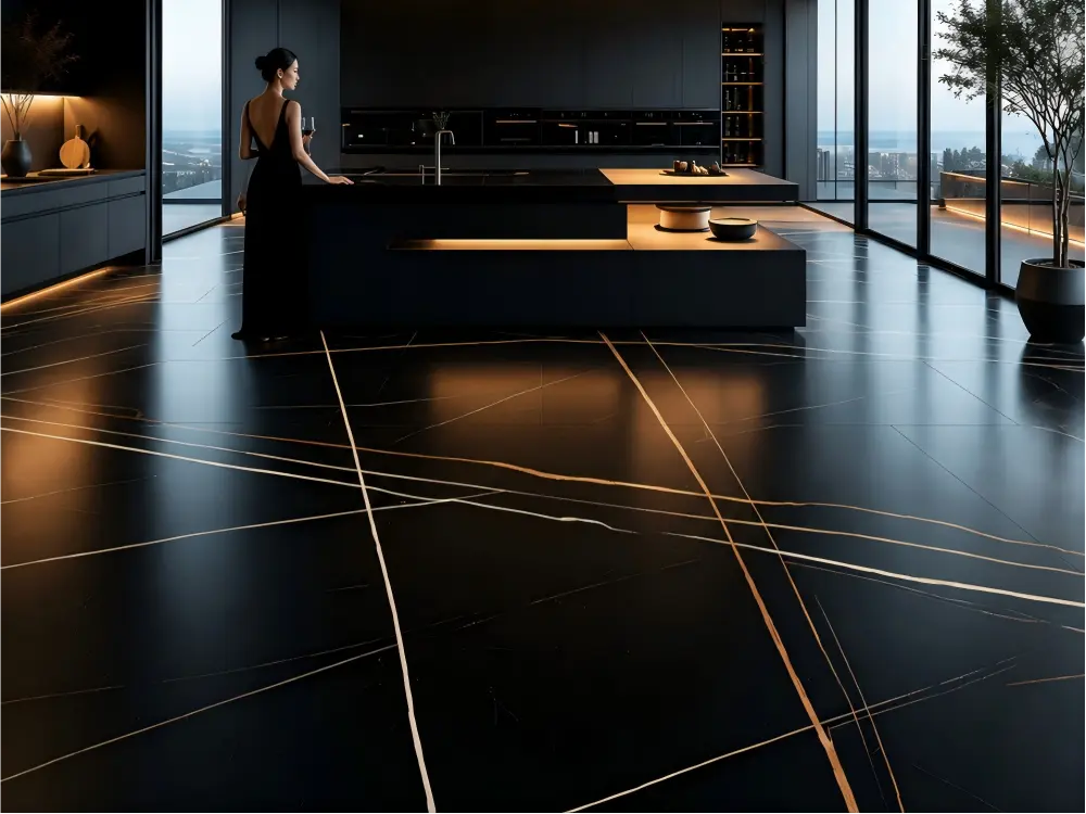 Sahara Noir Marble Lobby Floor Sahara Noir Marble Lobby Floor
