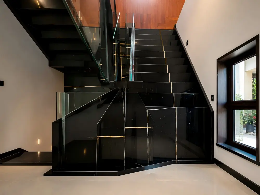 Sahara Noir Marble Staircase Sahara Noir Marble Staircase