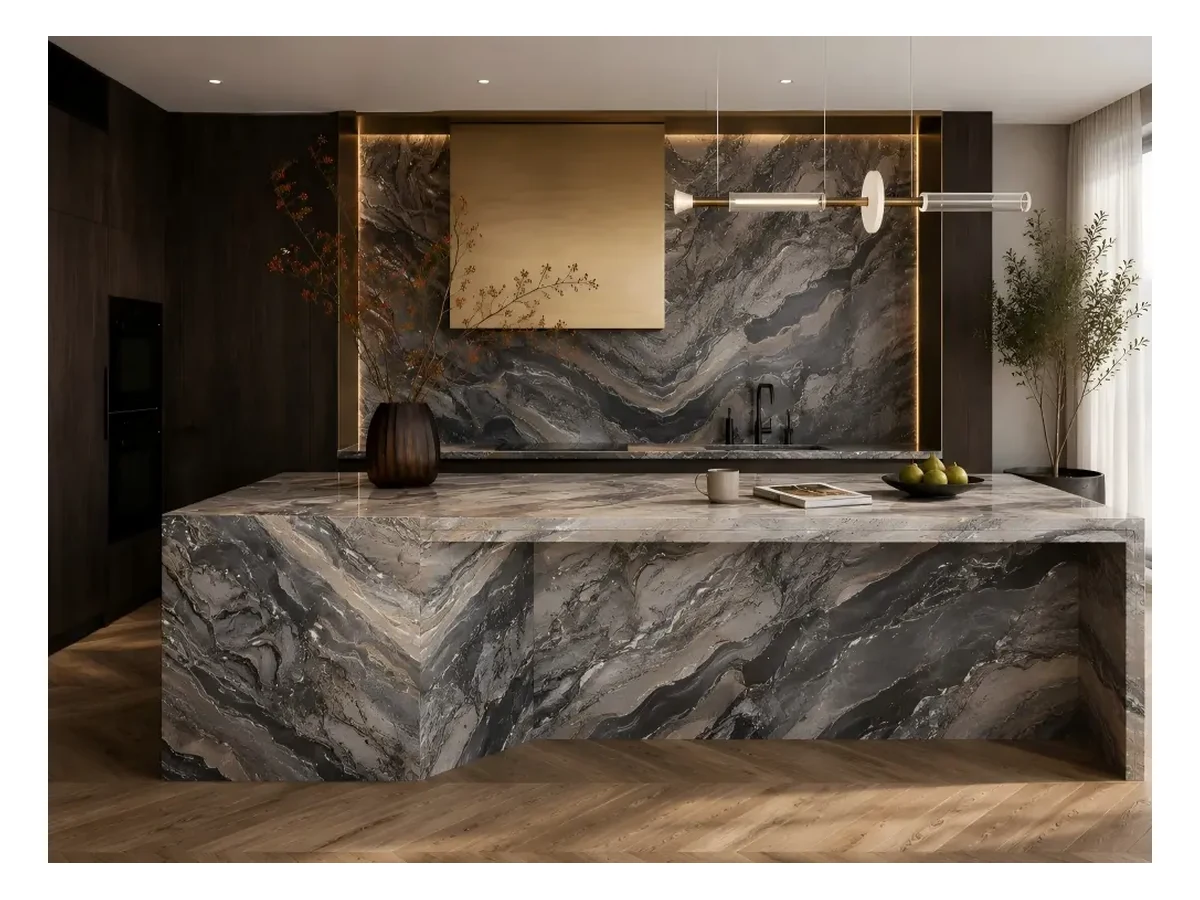 Arabescato Grigio Marble Countertop Application Arabescato Grigio Marble countertop application