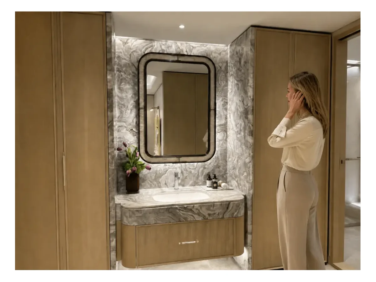 Avalanche White Marble Bathroom Vanity Application Avalanche White Marble bathroom vanity application