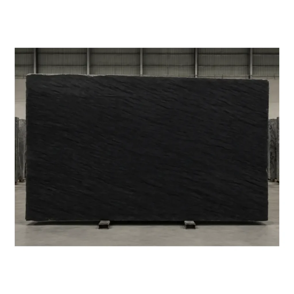 Black Vermont Granite natural stone slab