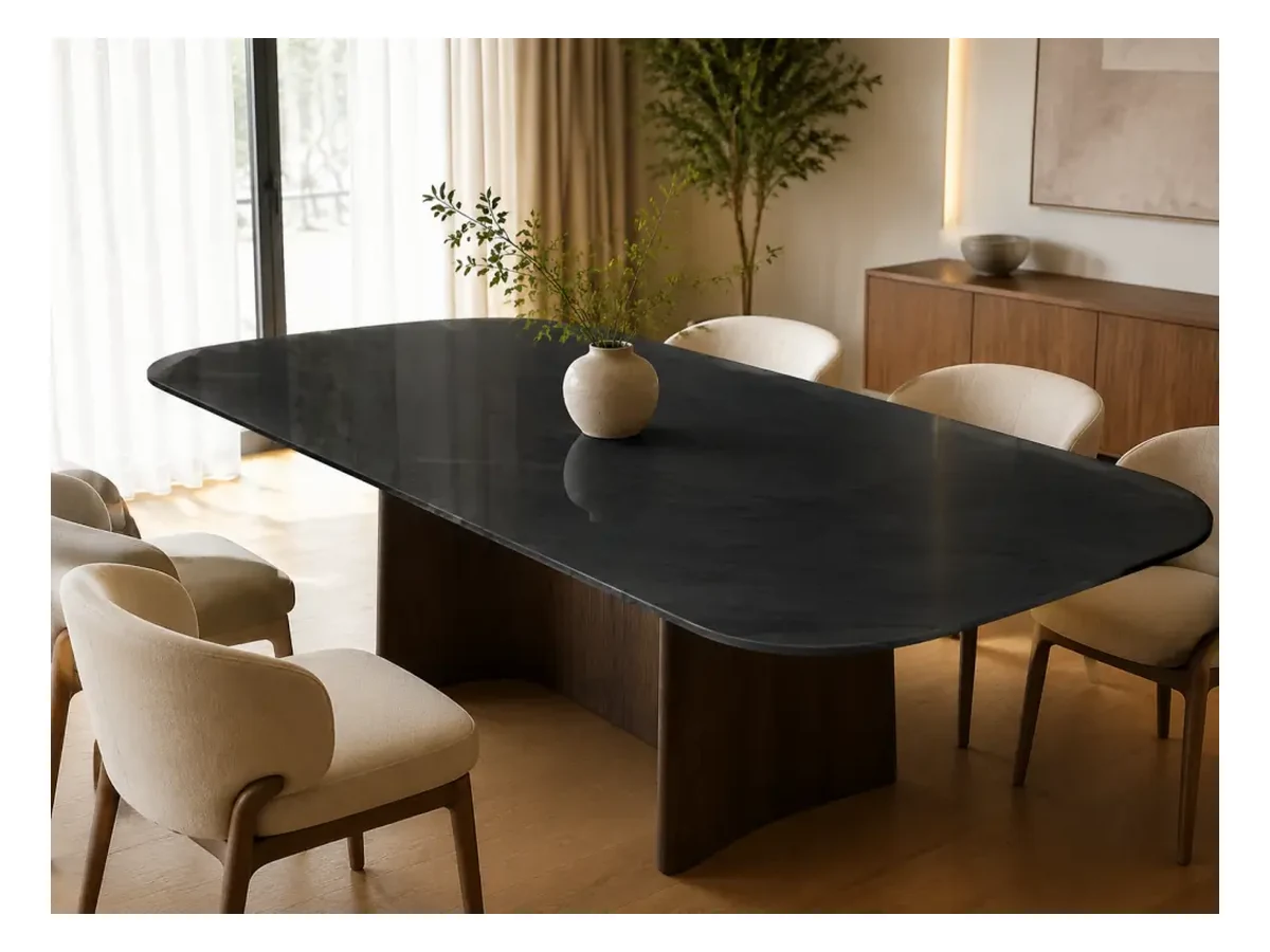 Black Vermont Granite Stone Table Application Black Vermont Granite stone table application
