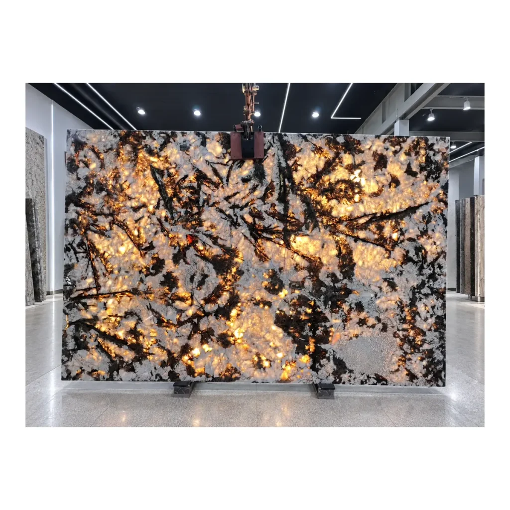 Brazil Golden Peacock Quartzite natural stone slab