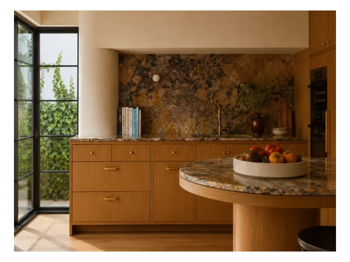 Breche De Benou Marble Stone Table Application Breche de Benou Marble stone table application