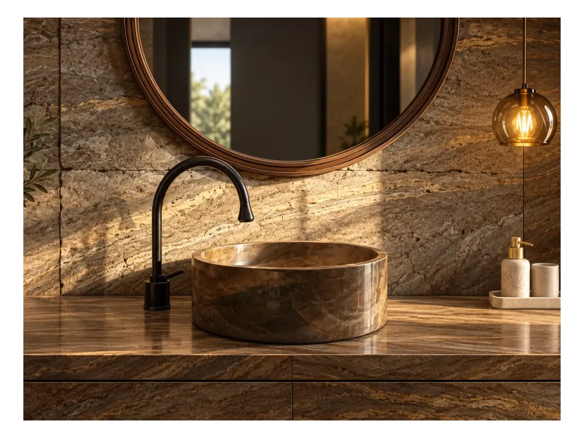 Bronzite Quartzite Bathroom Vanity Application Reference Bronzite Quartzite bathroom vanity application reference