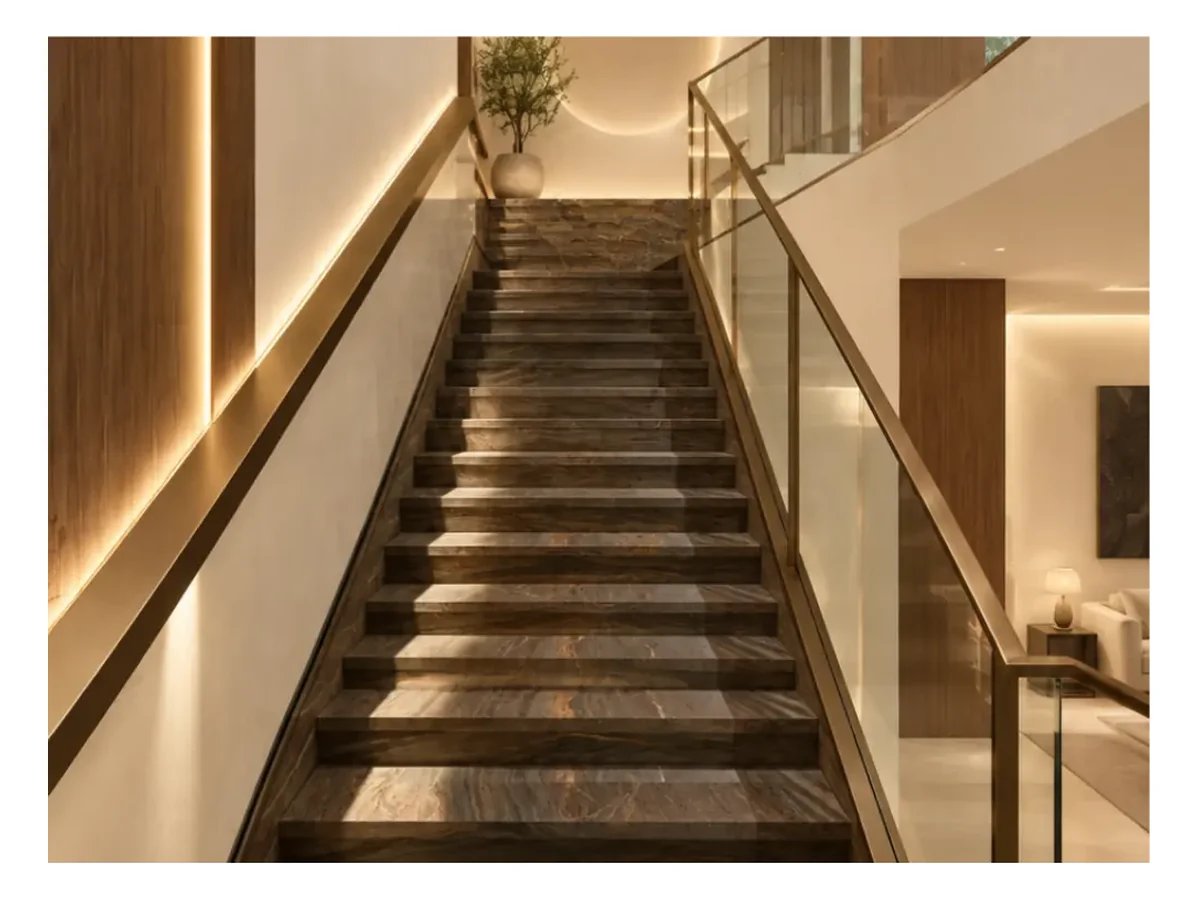 Bronzite Quartzite Stair Application Reference Bronzite Quartzite stair application reference