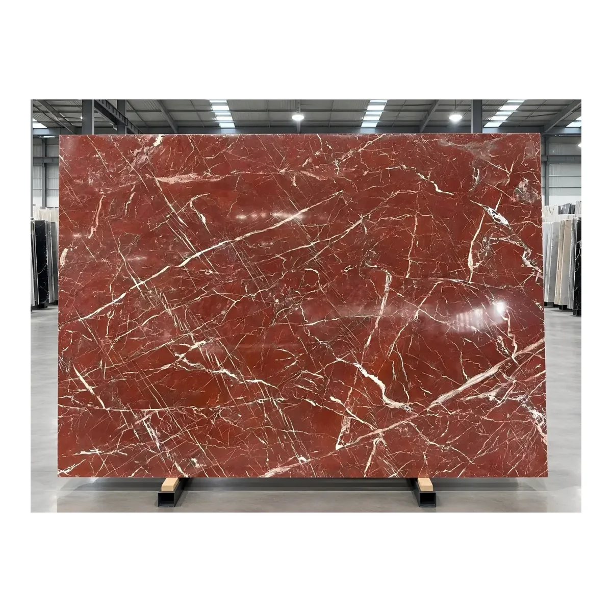 Bulgari Rosso Marble Full Slab View Bulgari Rosso Marble full slab view