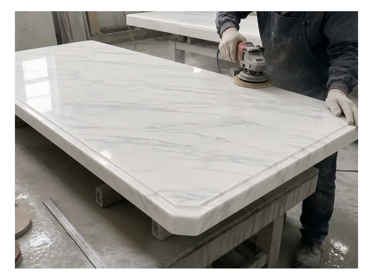 Calacatta White Marble Natural Stone View Calacatta White Marble natural stone view