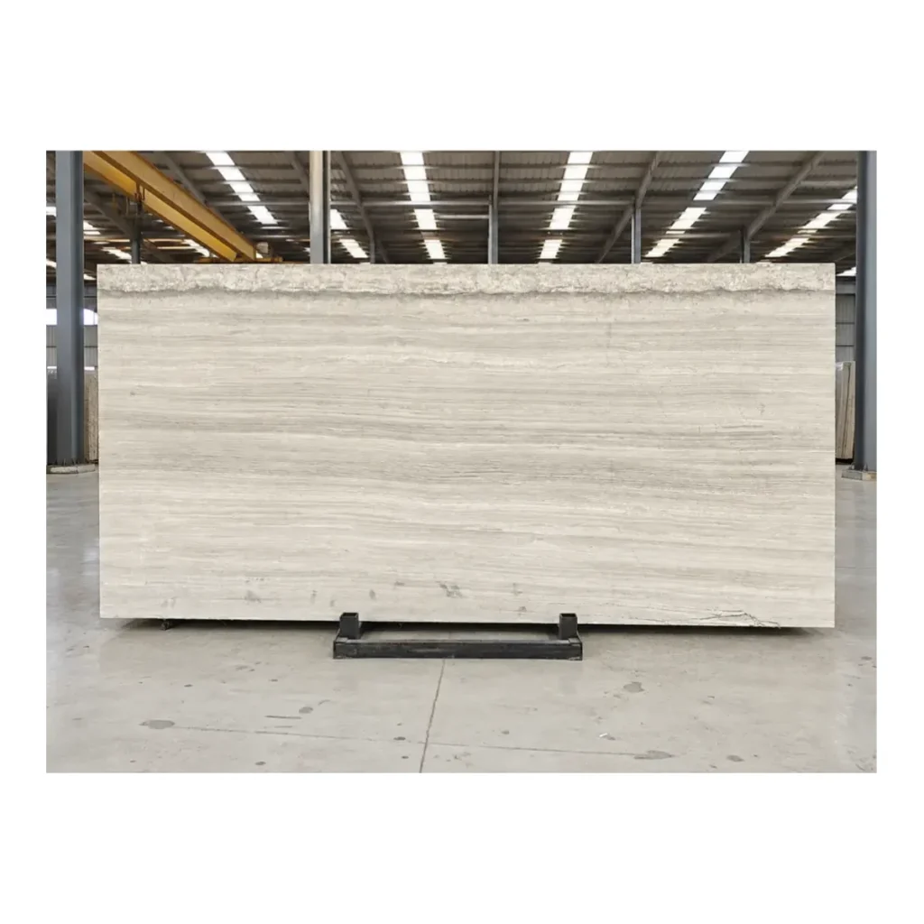 China White Wood Vein Marble natural stone slab