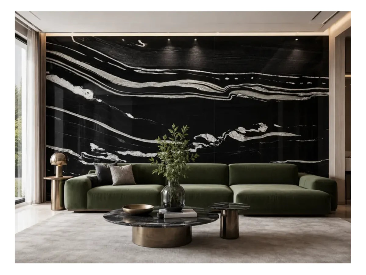 Copacabana Granite Feature Wall Application Copacabana Granite feature wall application