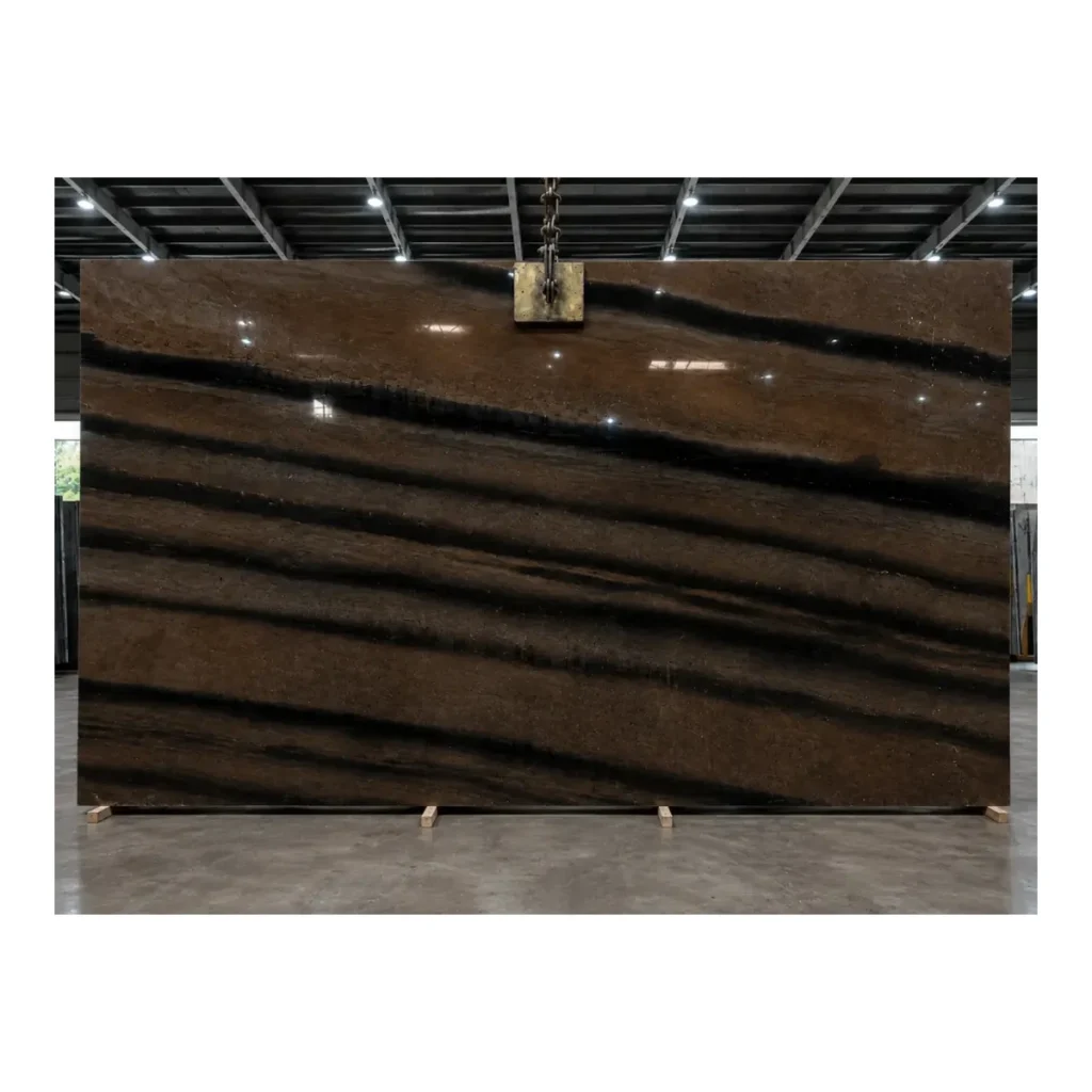 Elegant Brown Marble natural stone slab