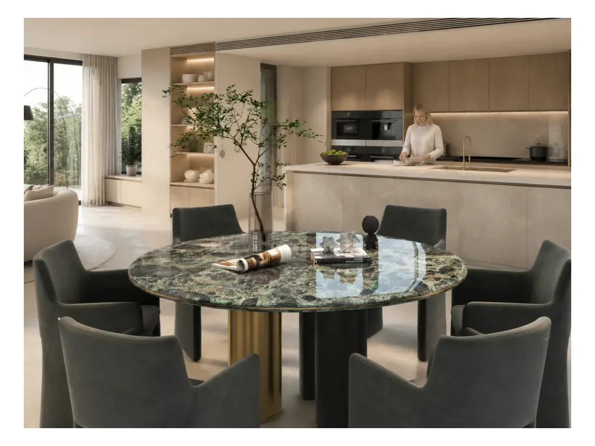 Emerald Green Quartzite Dining Table Application Emerald Green Quartzite dining table application