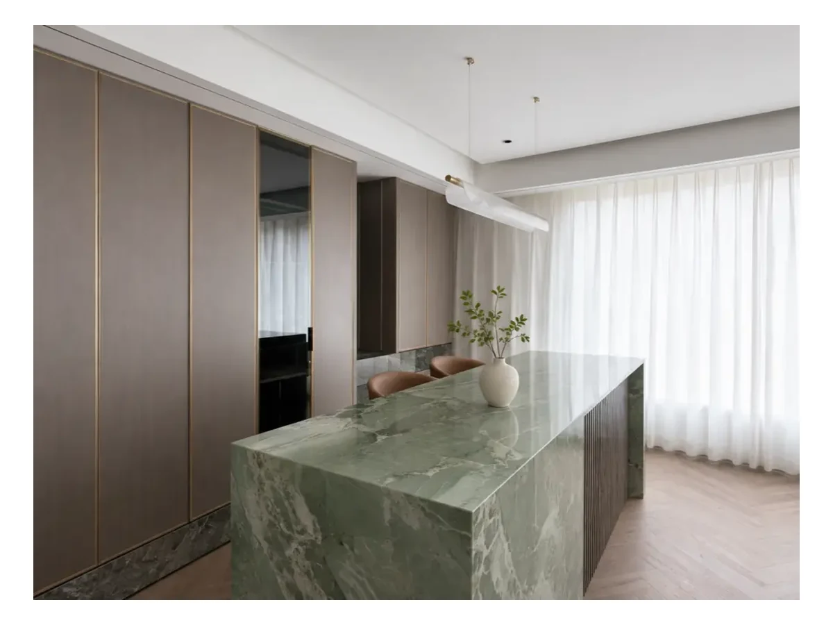 Endless Green Marble Countertop Application Endless Green Marble countertop application