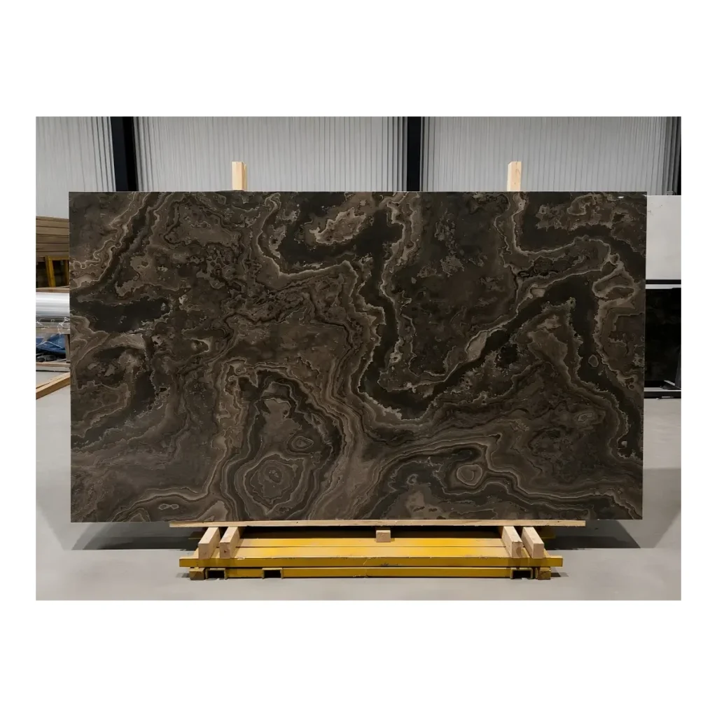 Eramosa Brown Wood Marble natural stone slab