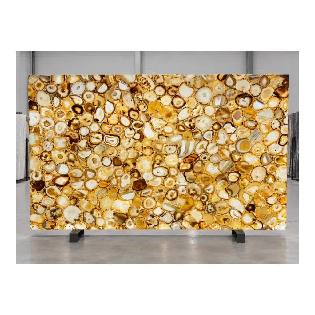 Golden Agate Semi-Precious Stone natural stone slab