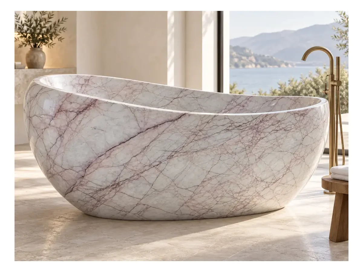 Iceland White Jade Marble Bathtub Application Reference Iceland White Jade Marble bathtub application reference