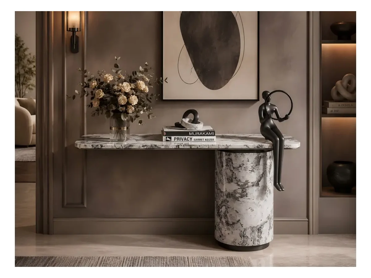 Italian Silver Fir Grey Marble Stone Table Application Italian Silver Fir Grey Marble stone table application