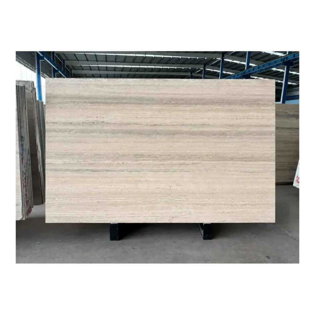 Italy Silver Grey Travertine natural stone slab