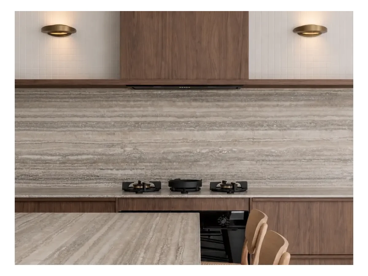 Italy Silver Grey Travertine Interior Wall Application Italy Silver Grey Travertine interior wall application