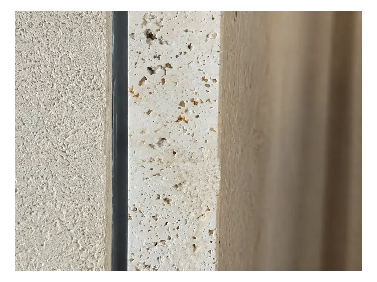 Italy Super White Travertine Surface Detail Italy Super White Travertine surface detail