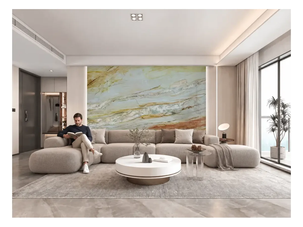 Macaubas Fantasy Quartzite Feature Wall Application Reference Macaubas Fantasy Quartzite feature wall application reference