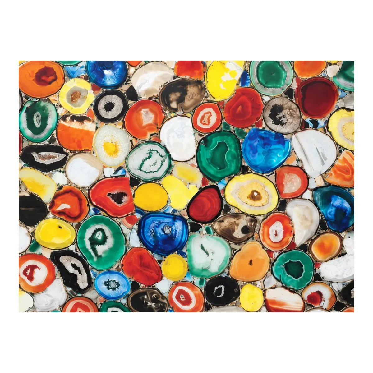 Mixed Agate Semi-precious Stone Surface Detail Mixed Agate Semi-Precious Stone surface detail