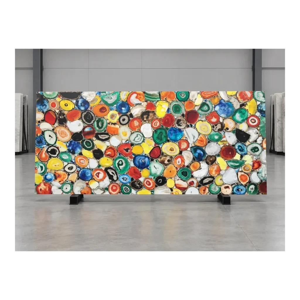 Mixed Agate Semi-Precious Stone natural stone slab