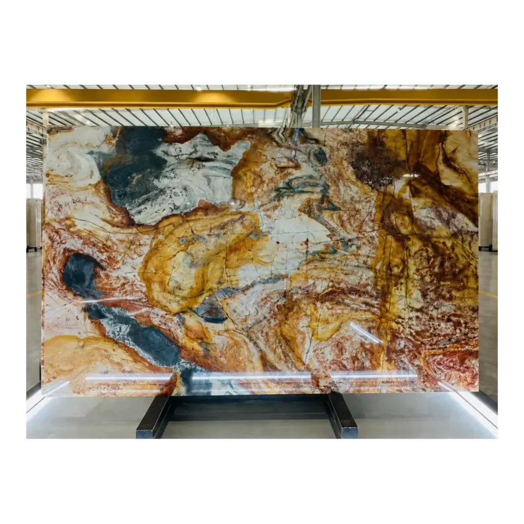 New Louise Blue Quartzite natural stone slab