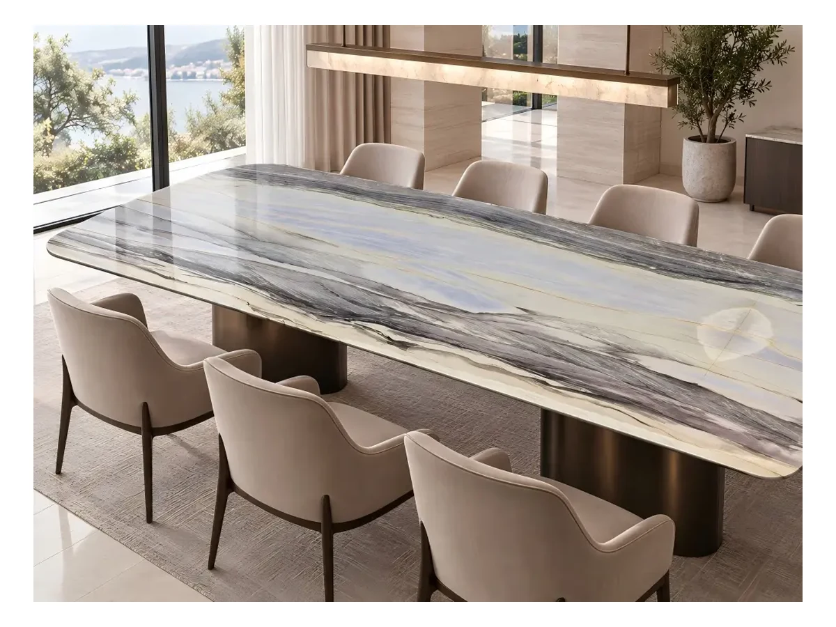 Ocean Blue Marble Dining Table Application Reference Ocean Blue Marble dining table application reference