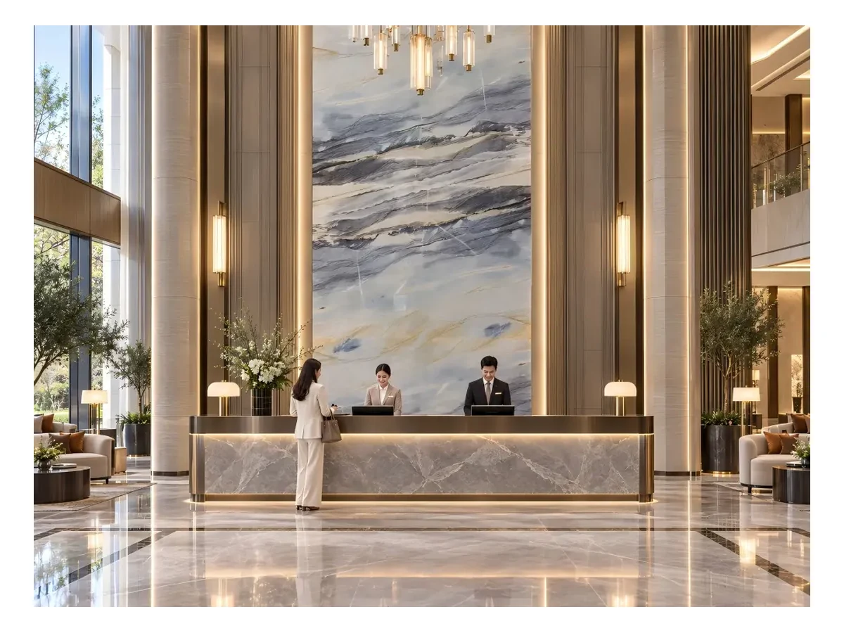 Ocean Blue Marble Feature Wall Application Reference Ocean Blue Marble feature wall application reference