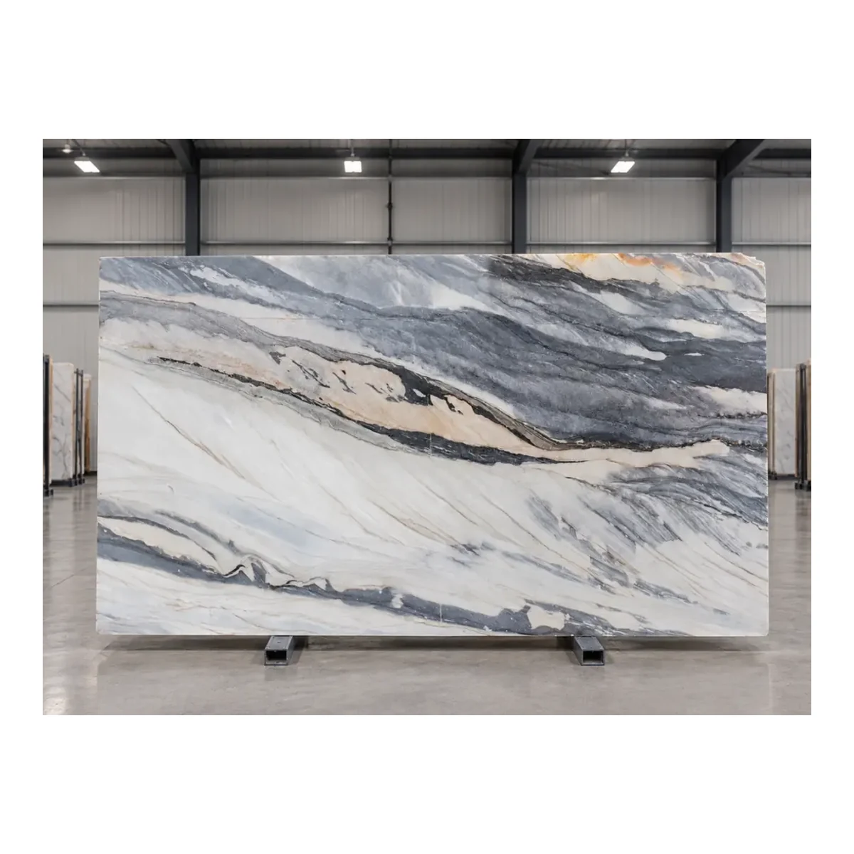 Ocean Blue Marble Full Slab View Ocean Blue Marble full slab view
