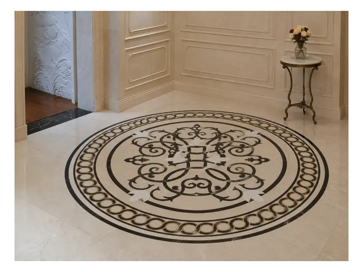 Ottoman Beige Marble Flooring Application Ottoman Beige Marble flooring application