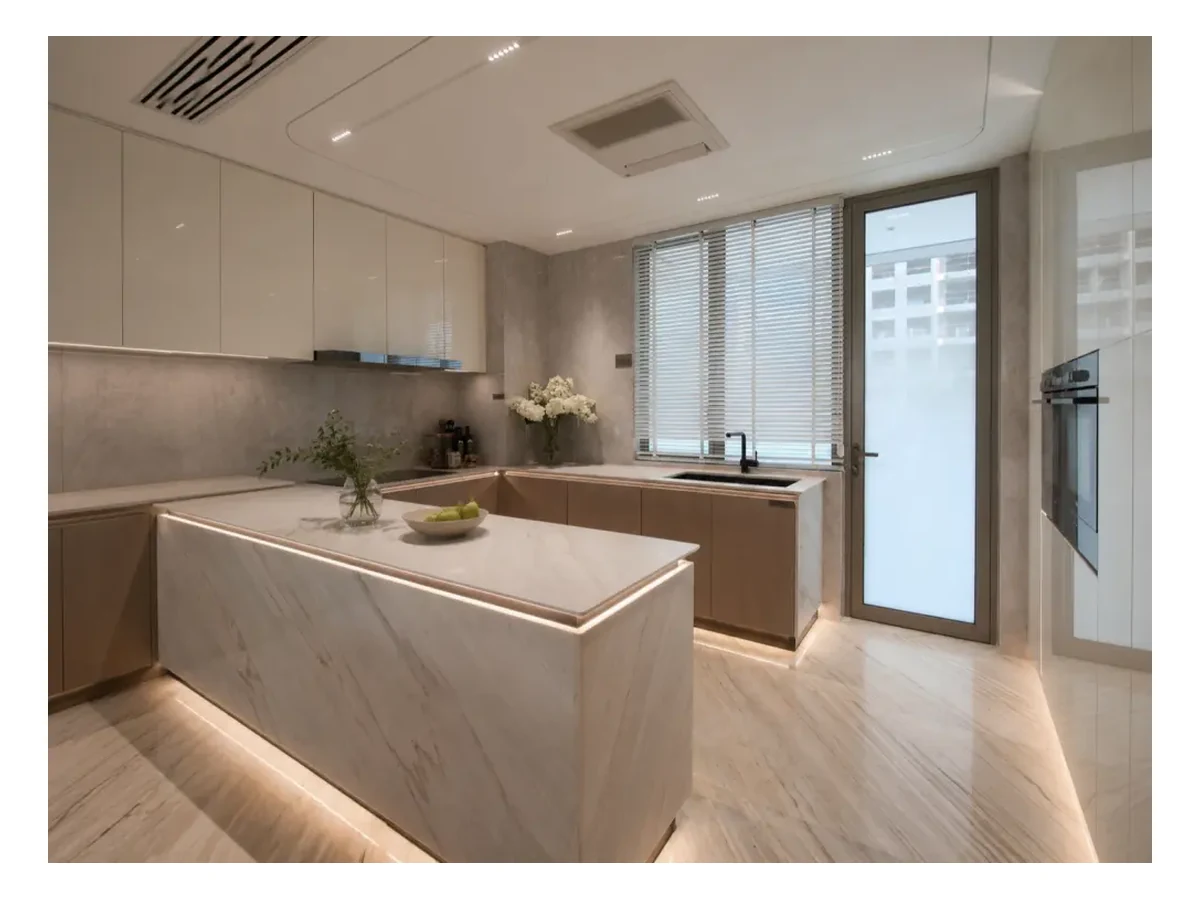 Palissandro White Marble Countertop Application Palissandro White Marble countertop application