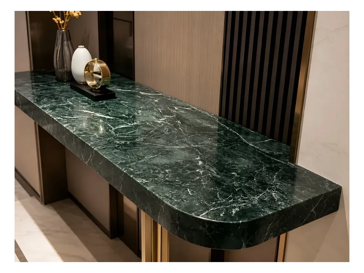 Prada Green Marble Stone Table Application Prada Green Marble stone table application